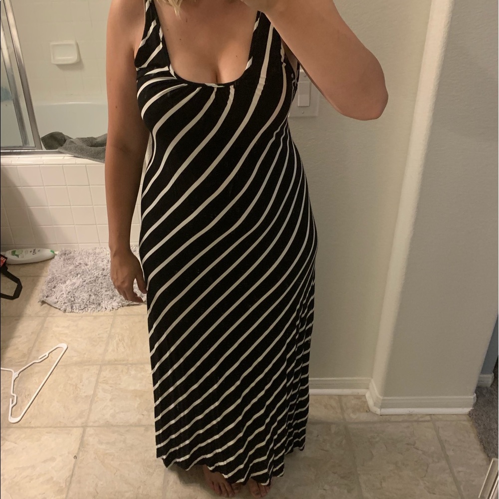 Stripe long dress